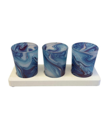 Trio Marbre bleu